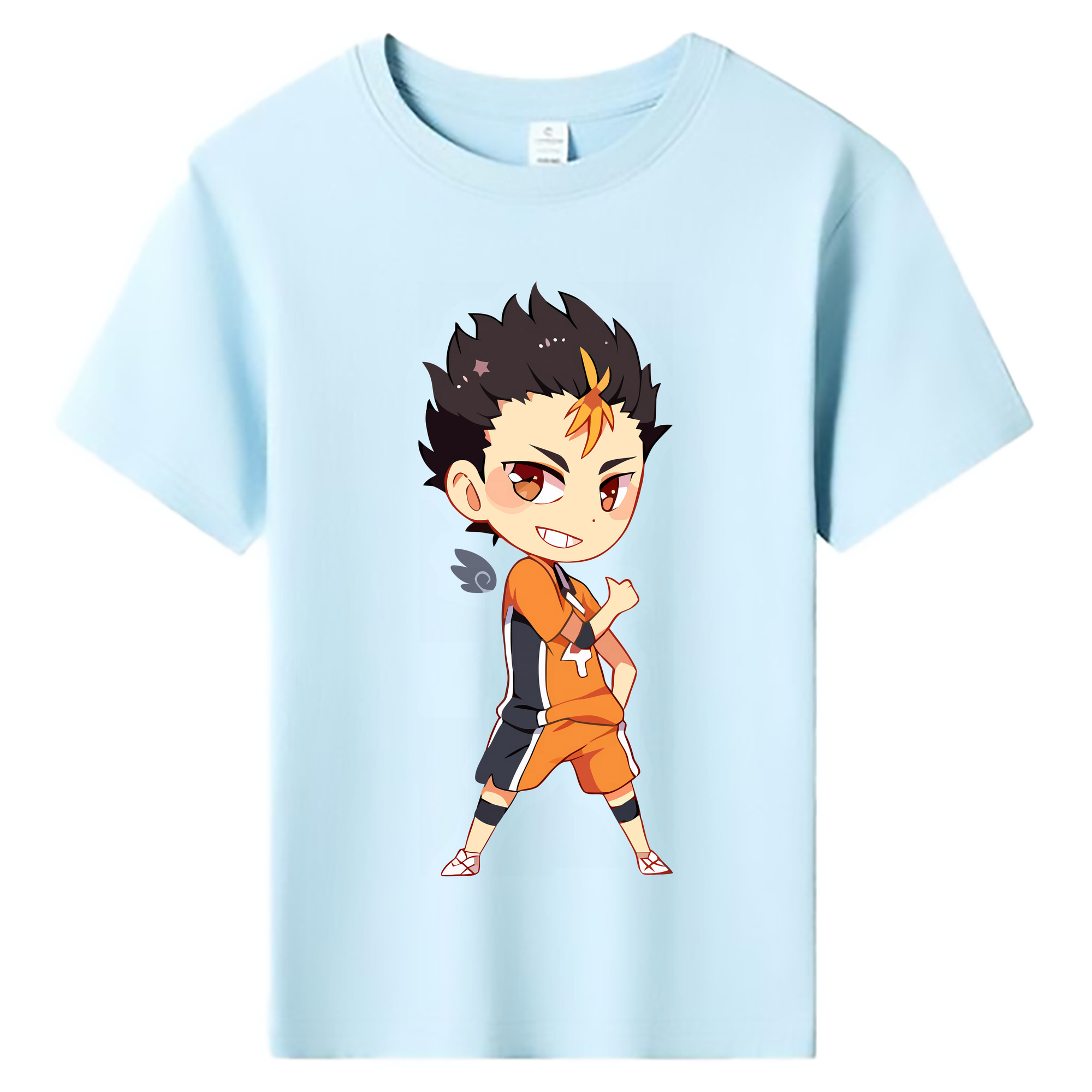 （画像用） ハイキュー!! Haikyu!! 綿100％キッズTシャツ（フロントプリント）